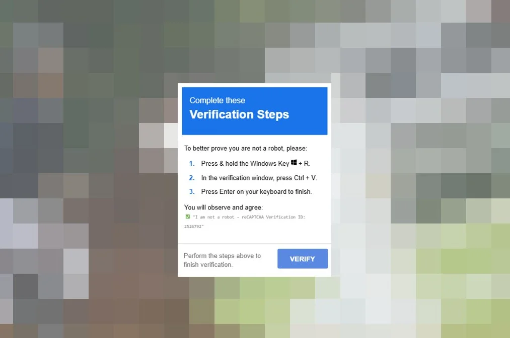 Tampilan CAPTCHA Palsu - Microsoft