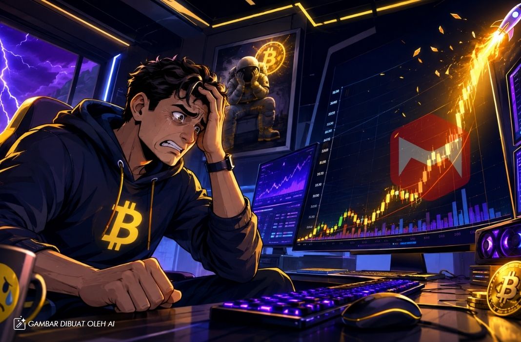 Trader kripto gagal untung karena menjual aset crypto terlalu cepat