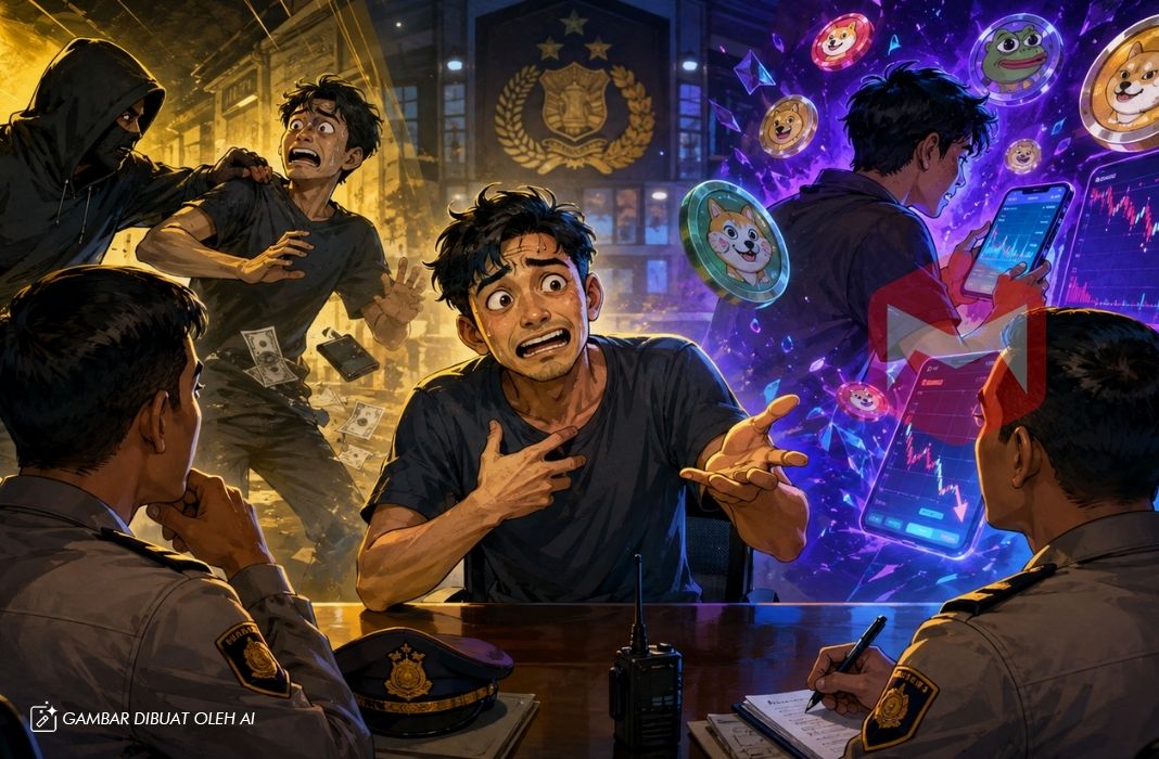 kasus rekayasa pembegalan karyawan banyuwangi kripto meme coin
