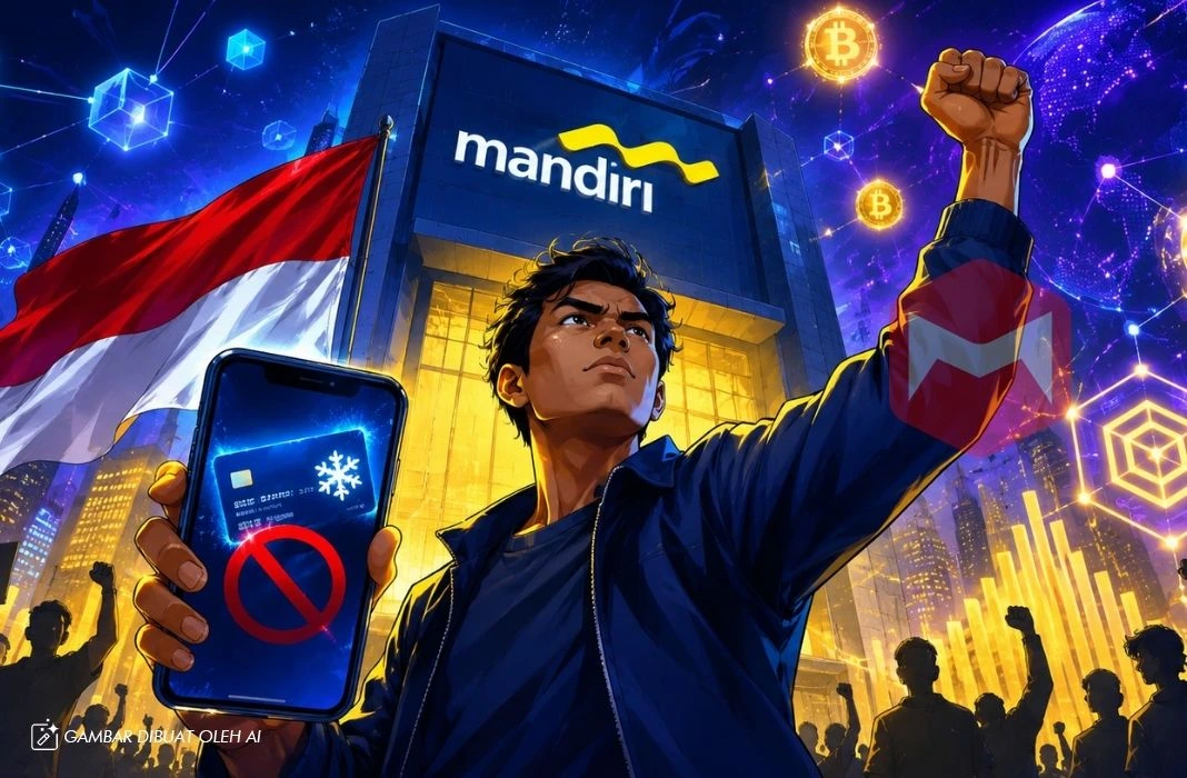 rekening aktivitas pati supriyono mas botok diblokir bank mandiri kripto jadi alternatif