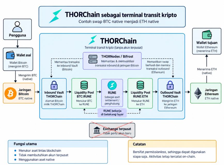 Cara Kerja THORChain yang Digunakan Hacker Bitget