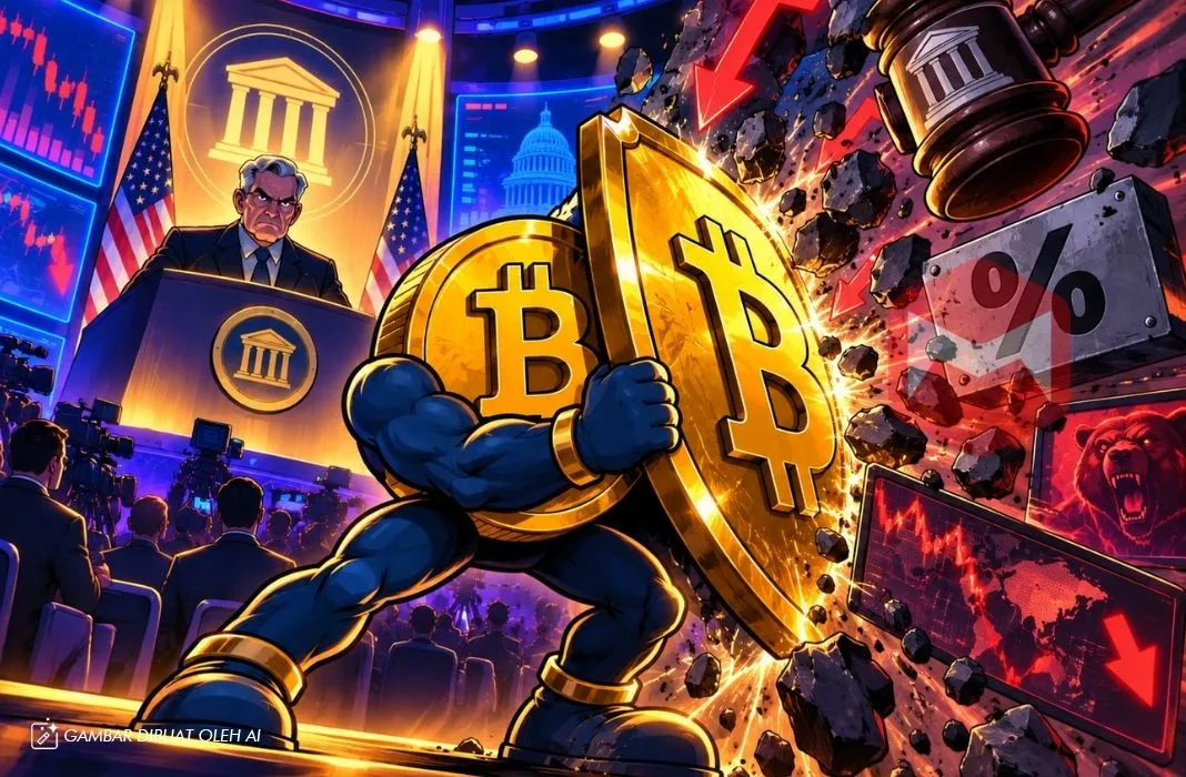 Harga Bitcoin Bertahan usui suku bungan fomc the fed naik dan clarity act gagal disahkan