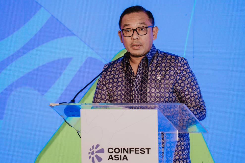 Wakil Menteri Investasi dan Hilirisasi sekaligus Wakil Kepala BKPM, Todotua Pasaribu Investasi Blockchain Tokenisasi RI Coinfest 2026