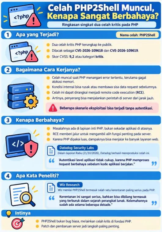 Celah PHP2Shell