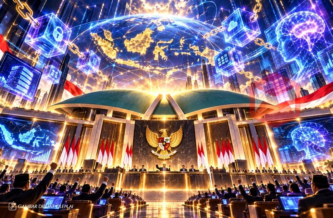 DPR RI Mengesahkan UU SDI dengan implementasi blockchain dan AI
