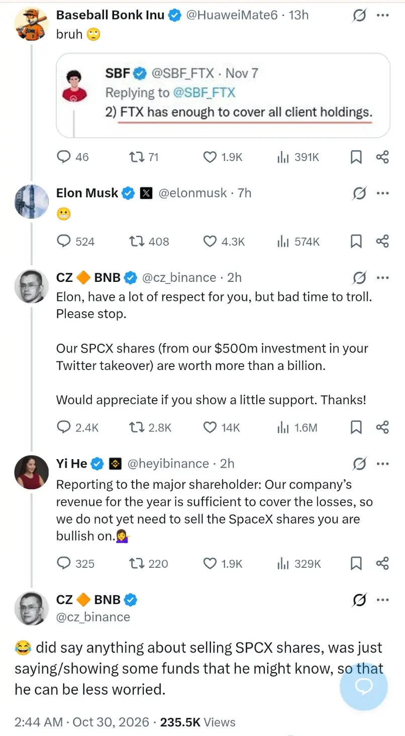 Drama Elon Musk dan dan Changpeng Zhao Terkait Peretasan Binacne di X