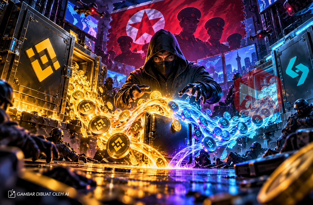 Jejak Dana Binance dan Bitget Bertemu, Tudingan Hacker Korut Menguat