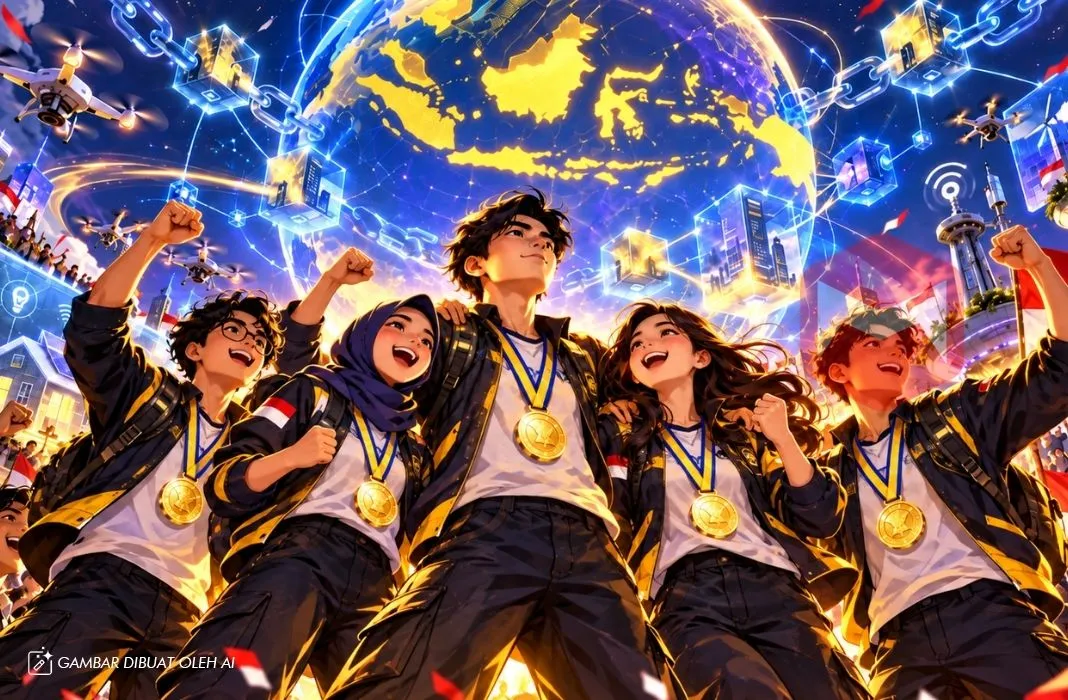 Mahasiswa UMS asal Indonesia juara dan dapat silver lewat blockchain dan iot