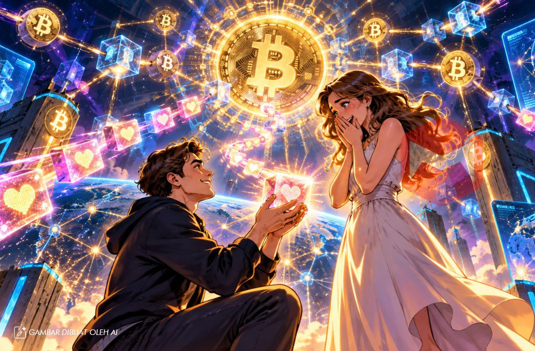Seseorang melamar kekasih lewat blockchain bitcoin btc Seseorang melamar kekasih lewat blockchain bitcoin btc